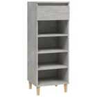 vidaXL Shoe Cabinet Concrete Grey 40x36x105 cm Engineered Wood