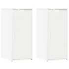 vidaXL Shoe Cabinets 2 pcs White 32x35x70 cm Engineered Wood