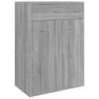 vidaXL Shoe Cabinet Grey Sonoma 60x35x84 cm Engineered Wood