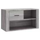 vidaXL Shoe Cabinet Grey Sonoma 80x35x45 cm Engineered Wood
