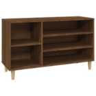 vidaXL Shoe Cabinet Brown Oak 102x36x60 cm Engineered Wood