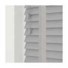 New Edge Blinds 50Mm Slat Light Grey Real Wood Venetian Blind With Tapes 120Cm Drop 150Cm Wide