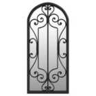 vidaXL Mirror Black 100x45 cm Iron for Indoor Use