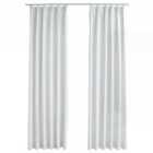 vidaXL Blackout Curtains with Hooks 2 pcs Off White 140x175 cm
