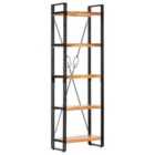 vidaXL 5-Tier Bookcase 60x30x180 cm Solid Acacia Wood