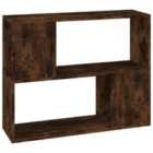 vidaXL Book Cabinet/Room Divider Smoked Oak 80x24x63 cm