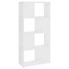 vidaXL Book Cabinet Room Divider White 60x24x124.5 cm Engineered Wood