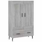 vidaXL Highboard Grey Sonoma 69.5x31x115 cm Engineered Wood
