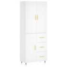 vidaXL Highboard White 69.5x34x180 cm Engineered Wood