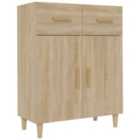 vidaXL Sideboard Sonoma Oak 69.5x34x90 cm Engineered Wood