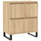 vidaXL Sideboard Sonoma Oak 60x35x70 cm Engineered Wood