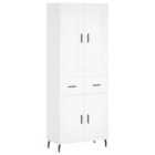 vidaXL Highboard White 69.5x34x180 cm Engineered Wood