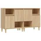 vidaXL Sideboards 2 pcs Sonoma Oak 60x35x70 cm Engineered Wood