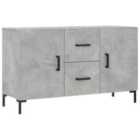 vidaXL Sideboard Concrete Grey 100x36x60 cm Engineered Wood