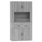 vidaXL Highboard Grey Sonoma Engineered Wood