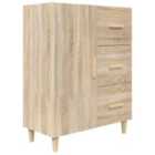 vidaXL Sideboard Sonoma Oak 69.5x34x90 cm Engineered Wood