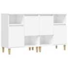 vidaXL Sideboards 2 pcs White 60x35x70 cm Engineered Wood