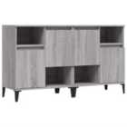 vidaXL Sideboards 2 pcs Grey Sonoma 60x35x70 cm Engineered Wood