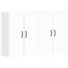 vidaXL Wall Mounted Cabinets 2 pcs White Engineered Wood
