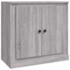 vidaXL Sideboard Grey Sonoma 70x35.5x67.5 cm Engineered Wood