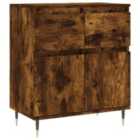 vidaXL Sideboard Smoked Oak 60x35x70 cm Engineered Wood