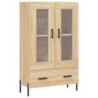 vidaXL Highboard Sonoma Oak 69.5x31x115 cm Engineered Wood