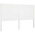 vidaXL Bed Headboard White 206x4x100 cm Solid Wood Pine