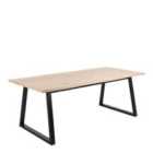 Furniture To Go Malika Dining Table In White Oak And Black