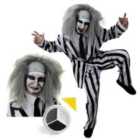 I LOVE FANCY DRESS Striped Ghost Costume (L)