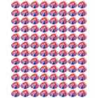 I LOVE FANCY DRESS Pack of 1 96 Pack of Union Jack Flag Print Bowler Hats (Accessories)