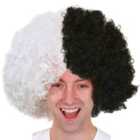 I LOVE FANCY DRESS Pack of 12 Black and White Supporters Wig (Accessories)