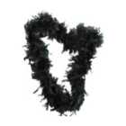 I LOVE FANCY DRESS Pack of 12 Black Feather Boa - 65g (Accessories)