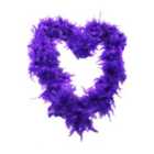 I LOVE FANCY DRESS Pack of 24 Purple Feather Boa - 80g (Accessories)