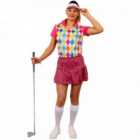 I LOVE FANCY DRESS Golf Costume - Top, Skirt + Visor (XS)