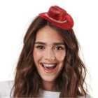I LOVE FANCY DRESS Pack of 6 Mini Red Cowboy Hat (Accessories)