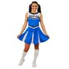 I LOVE FANCY DRESS Blue Cheerleader Fancy Dress Costume (2XL)