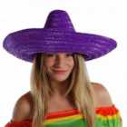 I LOVE FANCY DRESS Pack of 6 Purple Sombrero Hat (Accessories)