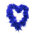 I LOVE FANCY DRESS Pack of 24 Royal Blue Feather Boa - 80g (Accessories)