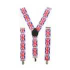 I LOVE FANCY DRESS Pack of 6 Union Jack Braces (Accessories)