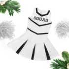 I LOVE FANCY DRESS White Cheerleader Fancy Dress Costume (2XL)
