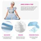 I LOVE FANCY DRESS Blue Princess Fairytale Dress (XS)