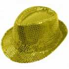 I LOVE FANCY DRESS Pack of 24 Gold Sequin Trilby Hat (Accessories)