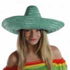 I LOVE FANCY DRESS Pack of 6 Green Sombrero Hat (Accessories)