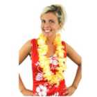 I LOVE FANCY DRESS Pack of 12 Orange Hawaiian Lei (Accessories)