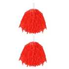 I LOVE FANCY DRESS Pack of 12 Red Lightweight Pom Poms (Accessories)