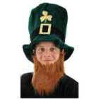 I LOVE FANCY DRESS Pack of 12 Irish Leprechaun Hat with Beard (Couple)