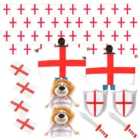 I LOVE FANCY DRESS Pack of 1 12 Piece England Set - Bunting, Flags, Tattoos, Hats & Inflatables (Accessories)