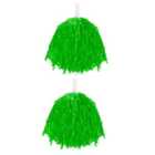 I LOVE FANCY DRESS Pack of 24 Green Lightweight Pom Poms (Accessories)