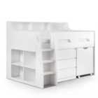 Julian Bowen Jupiter Midsleeper Bed - White