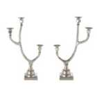 Ds antler candle holdr nickl 2